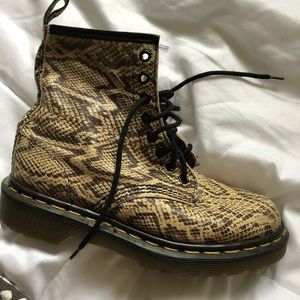 Snakeskin boots